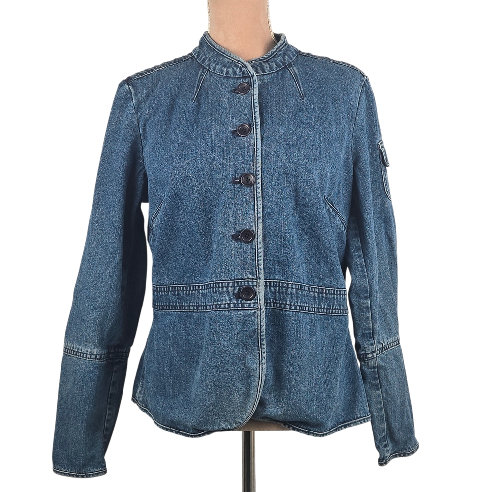 Sundance Denim Jean Jacket Blue Size 12